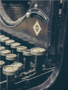 An old, old typewriter